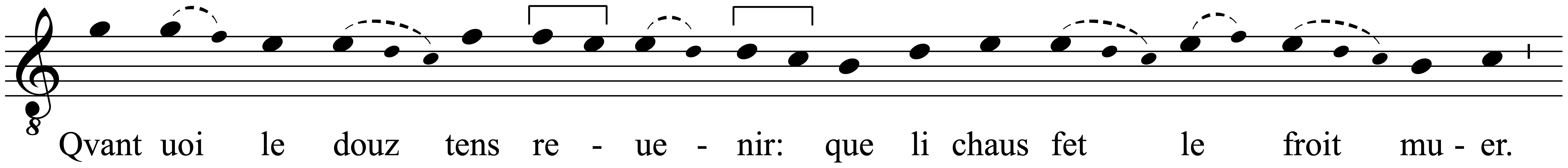 Work musical notation